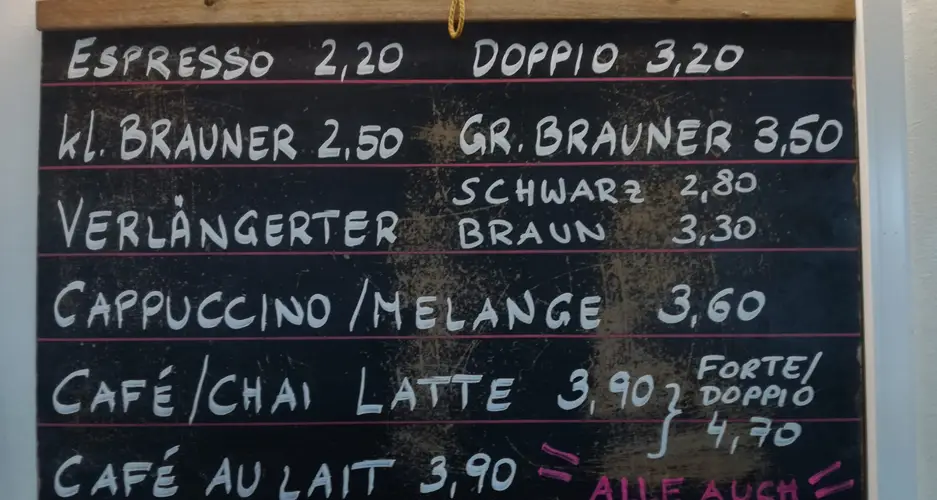 Preisanpassungen im Salon am Park