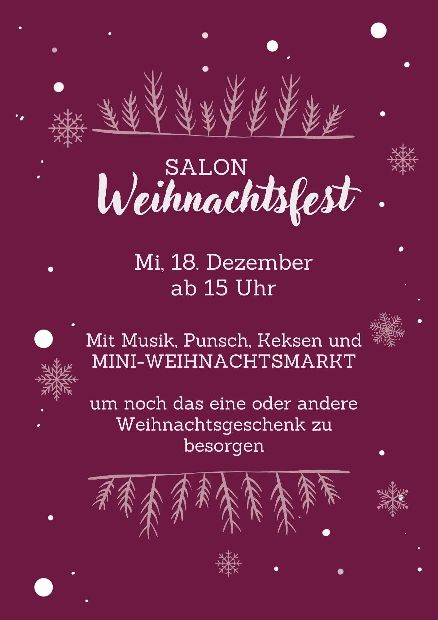 Salon Weihnachtsfest